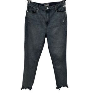 Paige Sarah Slim Distressed Straight Leg Jeans‎ Light Wash Size 32